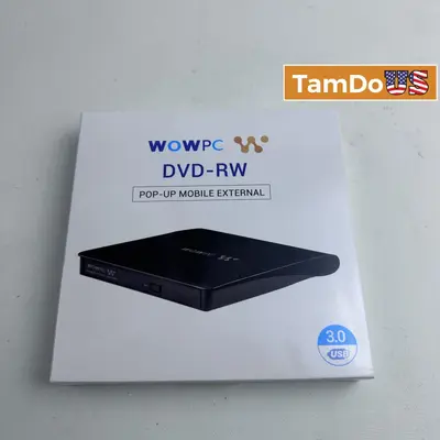 WOWPC USB 3.0 External DVD-RW Drive - New - Real photo at TamDo.us