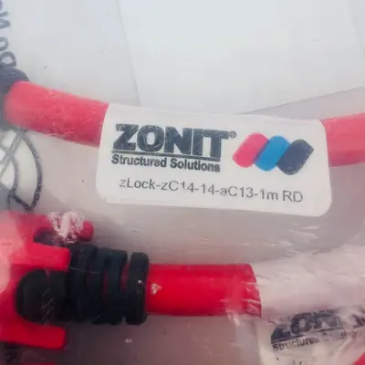 Z-Lock Dual Locking IEC320 C14 to C13 Power Cable 1M 14AWG - Thumbnail 3