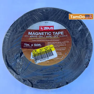 Zeus Magnetic Labeling Tape – 1" x 50ft Roll - Thumbnail 5