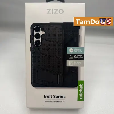 ZIZO Bolt Case For Samsung Galaxy S25 FE Kickstand Holster Screen Protector - New Open Box - Real photo at TamDo.us