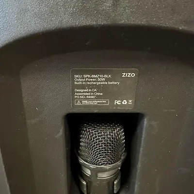 Zizo Boom Z10 50W Portable Wireless Speaker with Microphone - Black - Thumbnail 3