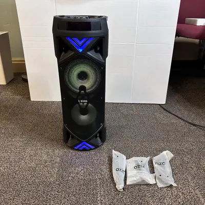 ZIZO BOOM Z8 Amp Wireless Portable Bluetooth LED Party Speaker System Dual 8" - Thumbnail 7