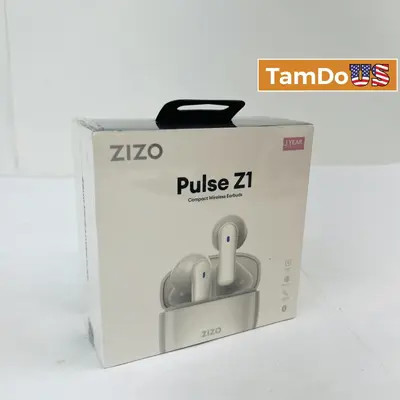 ZIZO Pulse Z1 Compact Wireless Earbuds, Bluetooth 5.3, USB-C Charging Case - Thumbnail 1