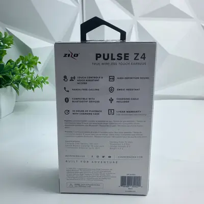 ZIZO PULSE Z4 True Wireless Touch Earbuds Bluetooth Sweat Resistant Black - Thumbnail 3