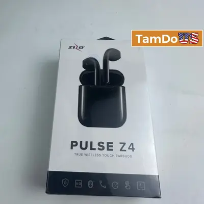 ZIZO PULSE Z4 True Wireless Touch Earbuds Bluetooth Sweat Resistant Black - Thumbnail 1