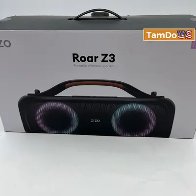 Zizo Roar Z3 Portable LED 40W Speaker - Black - New Open Box - Real photo at TamDo.us