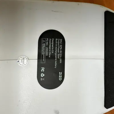 ZIZO Sonic Z4 Portable Wireless Speaker - Lunar White - Thumbnail 6