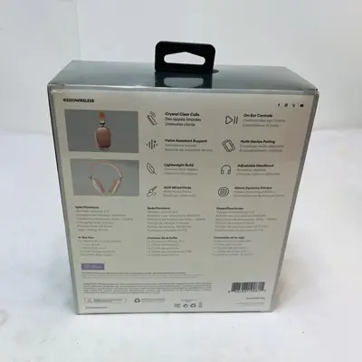 ZIZO Tempo Pro Over-Ear Wireless Bluetooth Headphones 40mm Drivers Rose Gold - Thumbnail 3