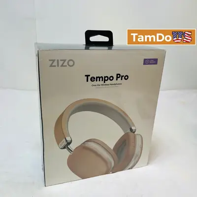 ZIZO Tempo Pro Over-Ear Wireless Bluetooth Headphones 40mm Drivers Rose Gold - Thumbnail 2