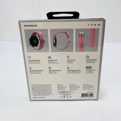 ZIZO TYME Elite Smartwatch Pink Gold Heart Rate Blood Pressure SpO2 Tracker - Thumbnail 3