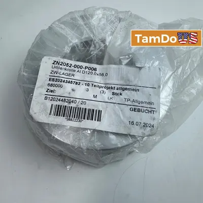 ZN2D52-000-P006 Aluminum Idler Pulley 120x56mm FOR Conveyor Systems - Excellent - Real photo at TamDo.us